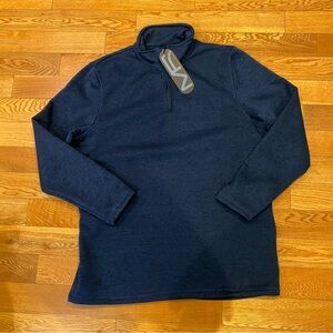 Mack Russo Pullover Quarter Zip Blue Long Sleeve Sweatshirt NWT 2XL XXL
